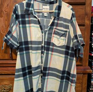 New York Laundry Women's Multicolor Plaid Shirt